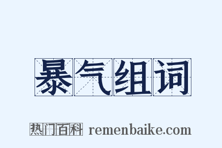 暴气组词是什么意思的图片